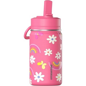 Hydrapeak Mini 14oz Kids Stainless Steel Insulated Water Bottle With Leak Proof Straw Lid - 1 of 4