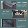 APRILSOUL 25" Tall Modern Nightstand with Charging Station, 23.6'' Wide Wood Bedside Table with 2 Storage Drawers, Curved Profile Design - 3 of 4