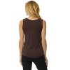 Rekucci Women's Soft Jersey Knit Sleeveless Tank Top – Casual & Versatile Everyday Wear - 3 of 3
