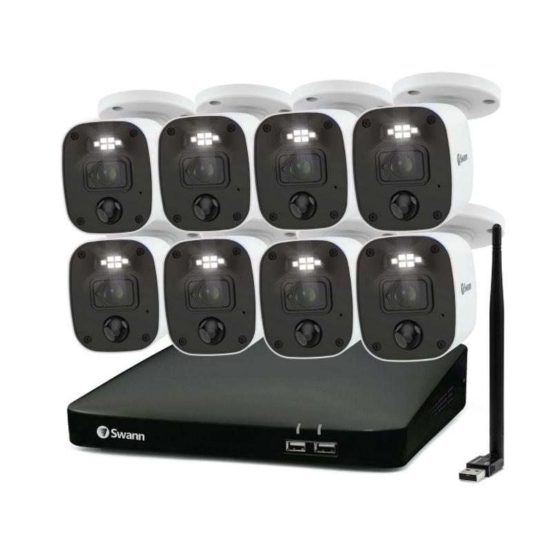 Swann DVR Security System, SWPRO Square Home Bullet Camera, 84680 Hub, Black, 3 of 7