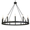 LNC Bohonicist  12-Light 39.4" Modern  Wagon Wheel Oversizded Chandelier,Black - 4 of 4