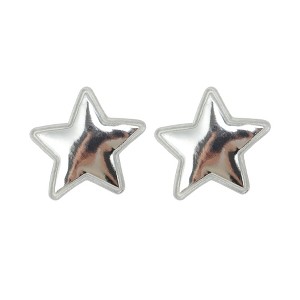 Unique Bargains Five-pointed Star Shoelace Charms Silver Tone 1 Pair - 1 of 4