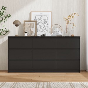 Famapy Contemporary Minimalist 9 - Drawer Dresser Chest , Spacious Storage for Bedroom/Living Room - 1 of 4