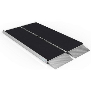 EZ-ACCESS SUITCASE Portable Singlefold Ramp w/Ergonomic Handles, Extruded Tread, and Self Adjusting Bottom Transition Plates - 1 of 4