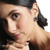 SOHI Women's Multicolour Crystal Textured Stud Earrings - 4 of 4