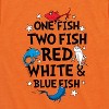 Boys' - Dr. Seuss - Red, White and Blue Fish Short Sleeve Graphic T-Shirt - 2 of 4