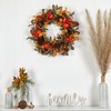 Nearly Natural 26-in Autumn Persimmon and Pinecones Artificial Fall Wreath - 3 of 4