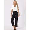 Allegra K Women's Business Casual Open Front Notch Lapel Lightweight Short Sleeve Cardigan Blazer - 3 of 4