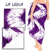 LA LEELA Women's Summer Bikini Wraps Sarong Cover up Wrap Skirt Bathing suit Swimwear Swimsuit Beach Coverup for Women One Size Purple, Tie Dye Design - 4 of 4