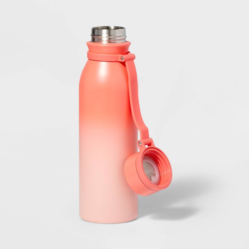 20 fl oz Stainless Steel Water Bottle Pink Ombre - Sun Squad&#8482;, 2 of 4