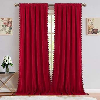 Blackout Soft Luxury Velvet Living Room Curtains