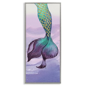 Stupell Industries Glam Accent Mermaid Tail, 24" x 10" - 1 of 4