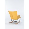 Ergonomic Teddy Upholstered Rocking Chair with High Backrest for Nursery, Living Room, or Bedroom - 3 of 4