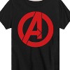 Boys' - Marvel - Avengers A Logo Short Sleeve Graphic T-Shirt - 2 of 4