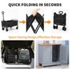 Coucheta Foldable Wagon Cart, 380LBS Capacity Collapsible Wagon with All-Terrain Wheels, 220L Foldable Utility Cart & Grocery Cart on Wheels - 4 of 4