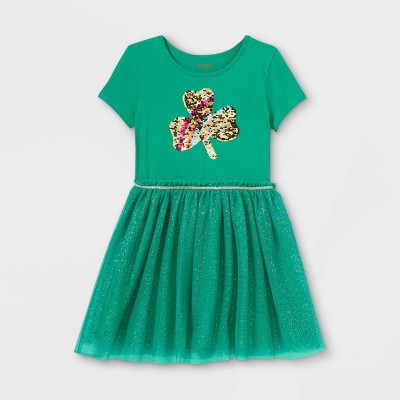 girls green dress