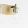 Quorum Lighting Fallstaff 2 - Light Vanity in  Aged Brass - 4 of 4