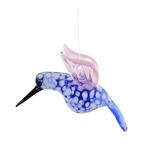 2.75 In Hummingbird Artgalss Hand Crafted Tree Ornaments - 1 of 3