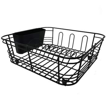 Better Houseware 2-Piece Dish Drainer (Black)