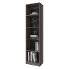 Okak 4/5 Tier Tall Flat Bookshelf Corner Organizer,Wooden Display Bookcase Open Storage Rack for Office,Living Room - 2 of 4