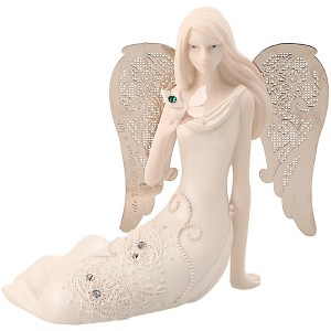 Pavilion Gift Company - May Birthstone Angel - 3.5" May Angel with Emerald Butterfly - Decorative Objects - 1 of 4