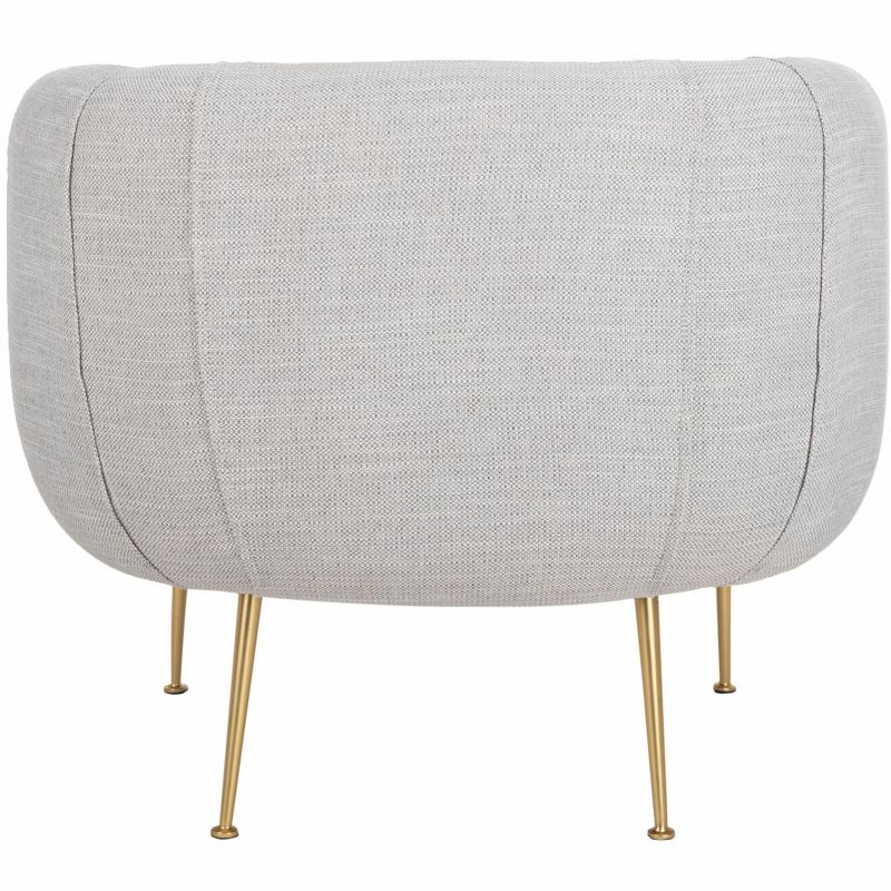 Alena Poly Blend Accent Chair - Light Grey - Safavieh., 5 of 10