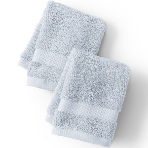 Lands' End Organic Cotton Wash Cloth Set - 1 of 2
