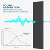 SMARTSTANDARD 94.09 in. x 7.87 in. x 0.9 in. Slat Wood Acoustic Sound Absorbing 3D Decorative Wall Paneling, 6-Pack - 3 of 4