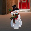 Northlight Lighted Waving Snowman Outdoor Christmas Decoration - 32" - Clear Lights - image 2 of 4