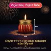 Store Indya Traditional Tea Light Candle Holders – Pack of 4 Decorative Diyas | Handcrafted Home Decor for Diwali, Weddings & Puja (Assorted) - 2 of 4