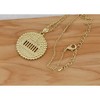 Anna-Kaci 4th of July USA American Flag Pendant Lincoln Memorial Round Elephant Necklace  for Women Men, Round - 3 of 4