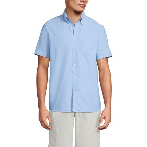 Lands' End Men's Short Sleeve Sail Rigger Shirt - 1 of 3