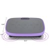 NAYSAYE Vibration Plate Whole Body Exercise Machine for Lymphatic Drainage Shaking Workout Board and Weight Loss, Purple, 22.1"*13.8"*6.1" - 3 of 4