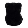 Aurora Mini Cuddles Black Bear Rolly Pet Round Stuffed Animal Black 5" - 4 of 4