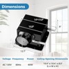 Costway 50/80/110 CFM Ceiling Mount Exhaust Ventilation Fan with Pick-A-Flow 4 Inches Duct - 3 of 4