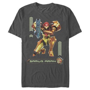 Men's Nintendo Metroid Samus Pose T-Shirt - 1 of 4