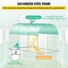 VVEVOR Walk-in Tunnel Greenhouse, 9.8 x 6.6 x 6.6 ft Portable Plant Hot House with Galvanized Steel Hoops, 1 Top Beam, Diagonal Poles, Green - 4 of 4