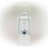Indoor/Outdoor Hurricane Lantern with LED Lights and Timer Cool White - Alpine Corporation - 3 of 4