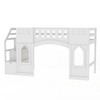 NicBex Twin Size Loft Bed with Storage Stairs & Windows,Sturdy Wooden Bunk Bed with Safety Rails,Multi-Functional Loft Bed for Kids,Teens - 2 of 4
