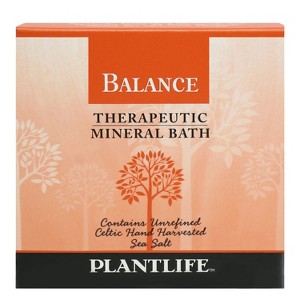 Balance Bath Salt Soak 3oz | Travel Size Mineral Soak for Emotional Wellness & Mental Clarity | Natural Aromatherapy | Plantlife - 1 of 3