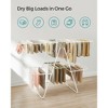 Clothes Drying Rack Foldable 2-Level Laundry Drying Rack, Free-Standing Large Drying Rack with Height-Adjustable Wings - 4 of 4