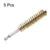 Unique Bargains Sturdy Wear-resistant 1/4" Hex Shank Handle Cleaning Brass Bore Brush - 3 of 4