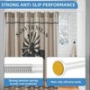 White Shower Curtain Rod, 1 Inch Diameter Stainless Steel Adjustable Spring Tension Rods 32 to 92 Inch with Holders Anti - 2 of 4