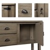 Hostack 48'' Solid Wood Console Table with 2 Drawers and Cabinets for Living and Dining Room, Rustic - 4 of 4