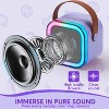 Joyfy Kids Karaoke Machine w/ 2 Wireless Mics for Kids and Adults, Bluetooth Speaker Toys, Birthday Christmas Girls Gift for Kids 3-12+, Purple - 3 of 4