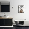 Stupell Industries Bunnies & Laundry Basket Black Framed Floater Canvas Wall Art - 2 of 4