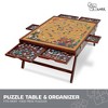 Jumbl 1000-Piece Puzzle Board - 23 x 31" Tilting Puzzle Table with Felt Surface & 6 Drawers - Brown - 4 of 4