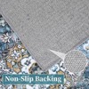 Washable Rug Large Area Rug Soft Non-Slip Backing Stain Resistant Low Pile Vintage Floor Carpet for Bedroom Dining Room - 4 of 4