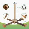 Unique Bargains Rotating Bird Perches with Chew Toy 1 Set - 4 of 4