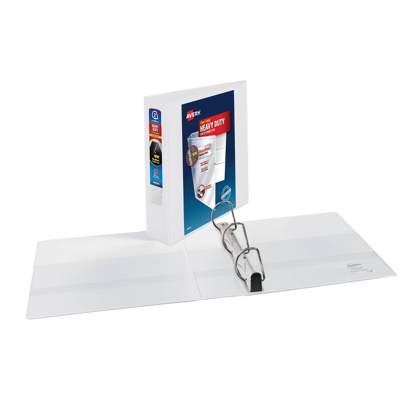 Avery 2&#34; One Touch Slant Rings 500 Sheet Capacity Heavy-Duty NonStick View Binder - White, 3 of 5